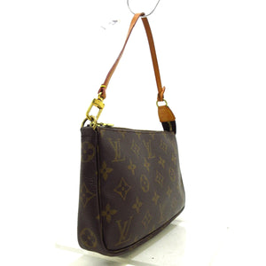 Louis Vuitton Pochette Accessoire  Canvas Clutch Bag