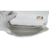 Chanel bag Vintage Classic Quilted Caviar Single White Jumbo Flap
