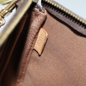 Louis Vuitton Pochette Accessoire  Canvas Clutch Bag