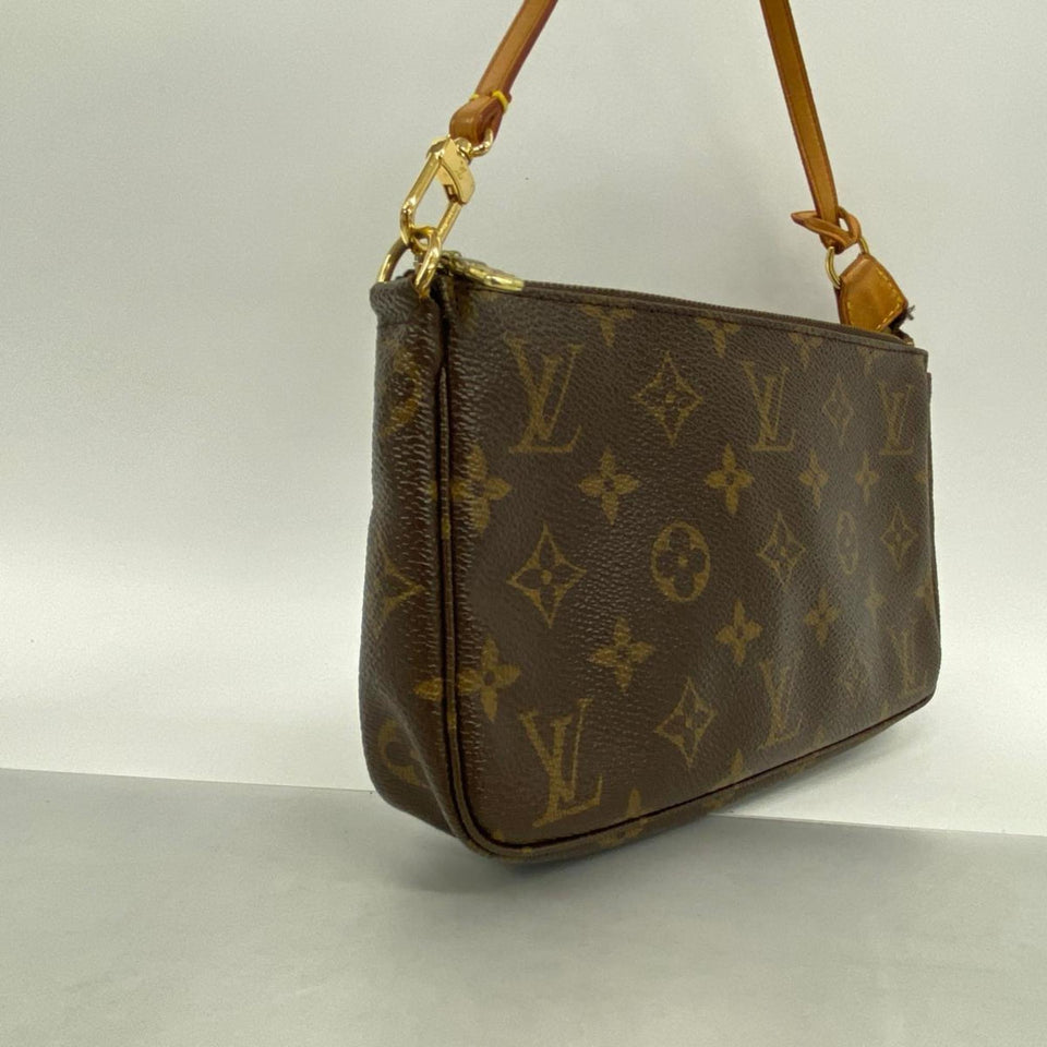 Louis Vuitton Pochette Accessoire  Canvas Clutch Bag