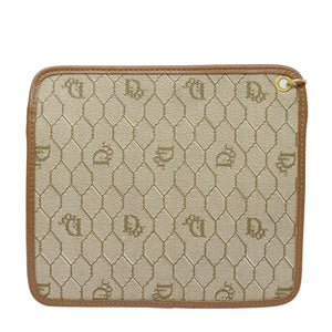 Dior Honeycomb  Canvas Clutch Bag