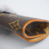Louis Vuitton Pochette Twin  Canvas Clutch Bag