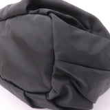 Prada Nylon Leather Gather Hand Bag Shoulder Bag Black