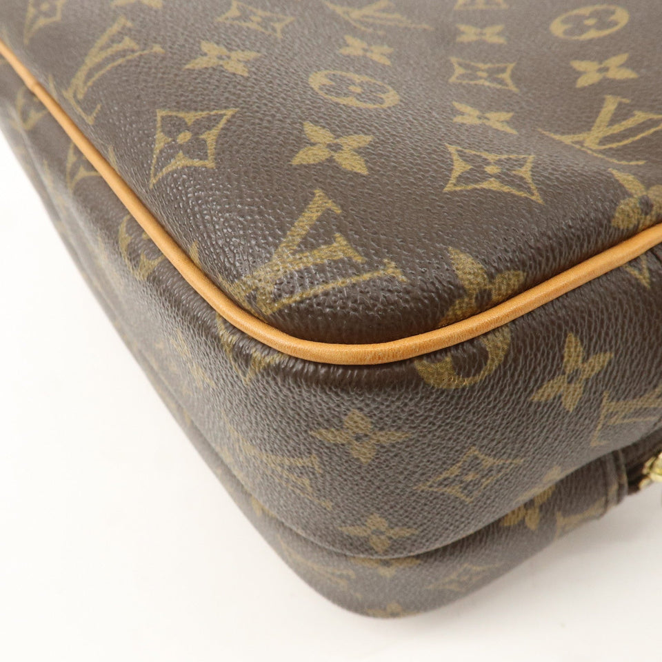 Louis Vuitton Monogram Reporter PM Shoulder Bag Brown M45254