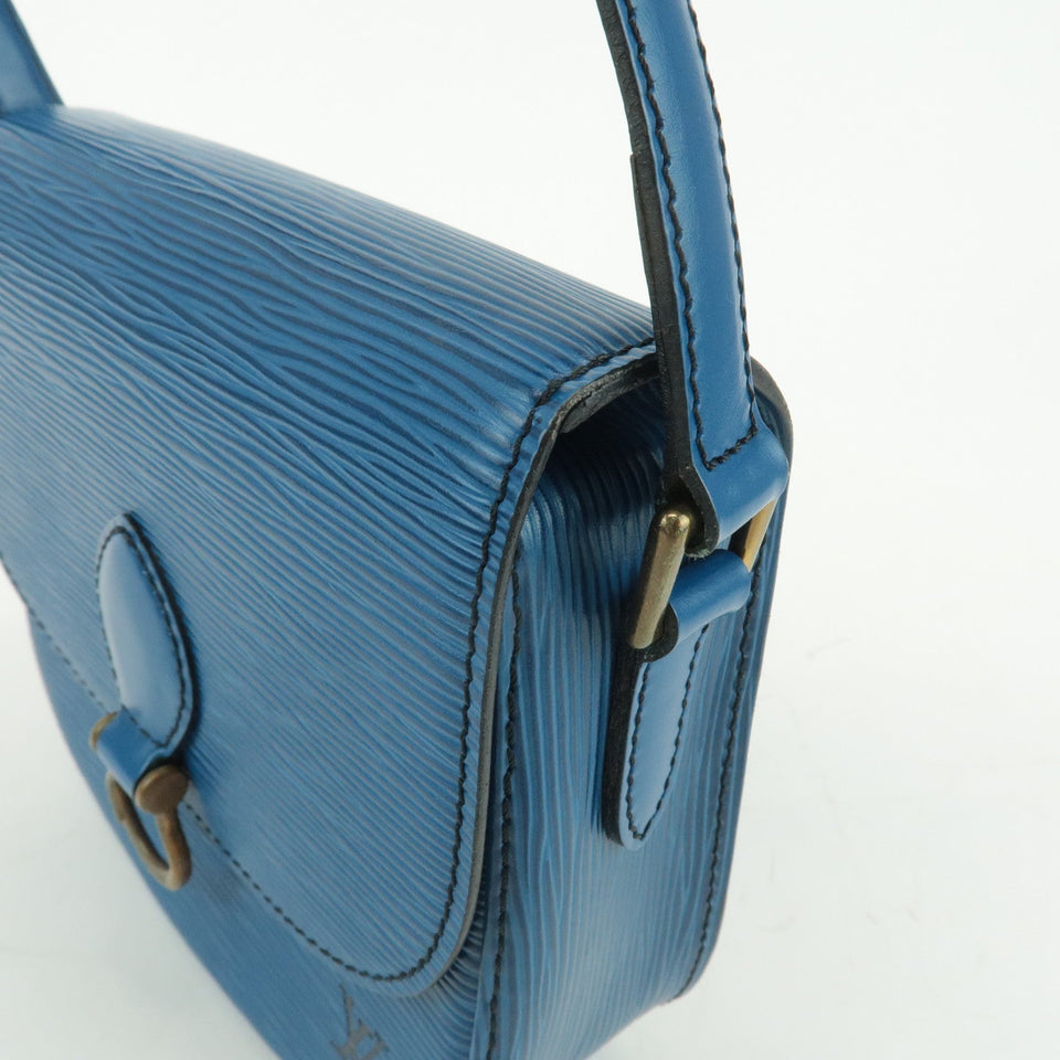 Louis Vuitton Epi Mini Saint Cloud Shoulder Bag Blue M52215