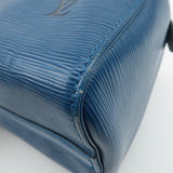 Louis Vuitton Epi Speedy 25 Hand Bag Boston Bag Blue M43015