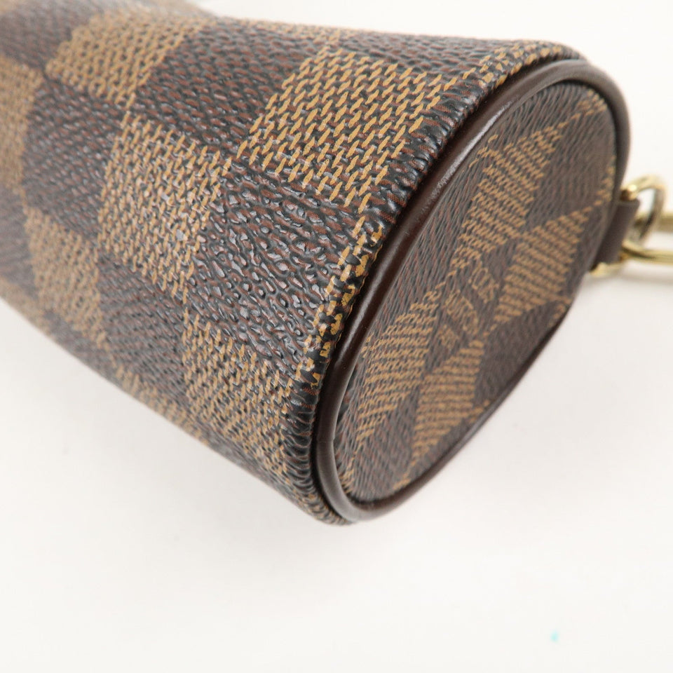Louis Vuitton Damier Mini Pouch for Papillon Bag Brown