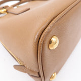 Prada Logo Leather 2Way Bag Hand Bag Shoulder Bag Brown