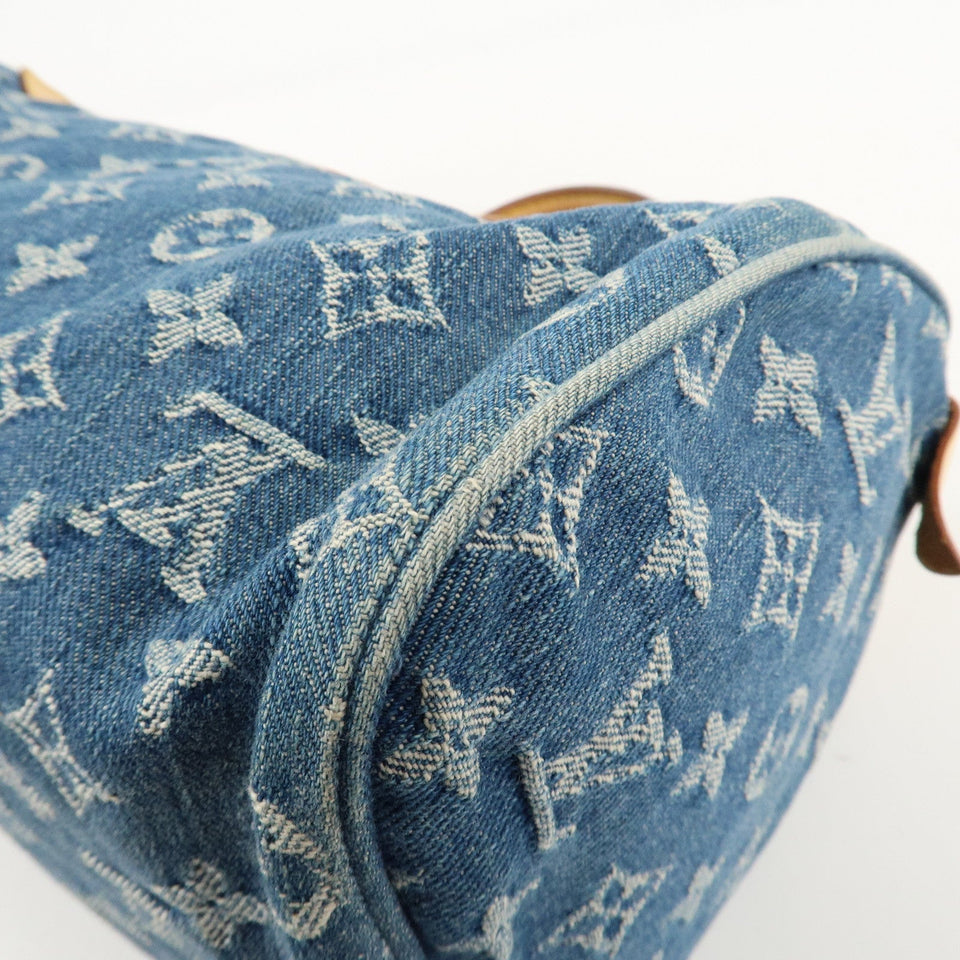 Louis Vuitton Monogram Denim Neo Speedy Boston Bag Blue M95019