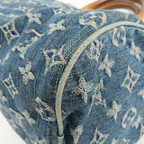 Louis Vuitton Monogram Denim Neo Speedy Boston Bag Blue M95019
