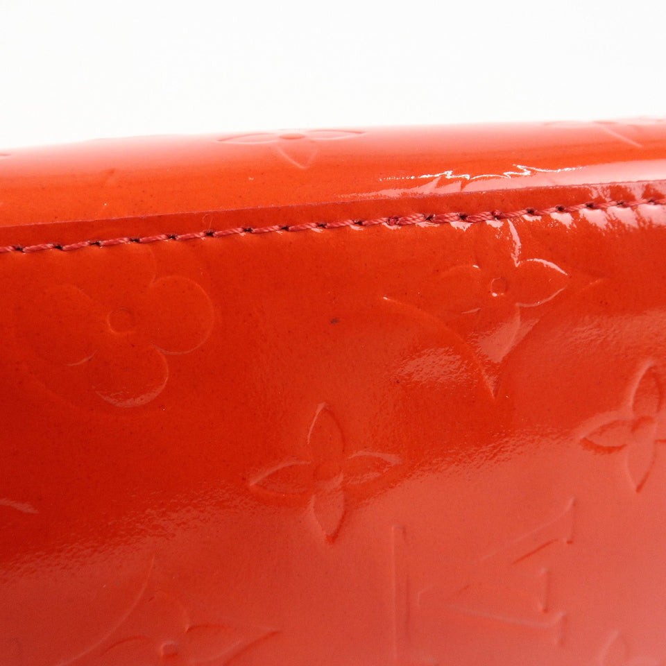 Louis Vuitton Monogram Vernis Lead PM Hand Bag Rouge M91088
