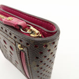 Louis Vuitton Monogram Perfor Compact Zip Wallet Fuchsia M95188