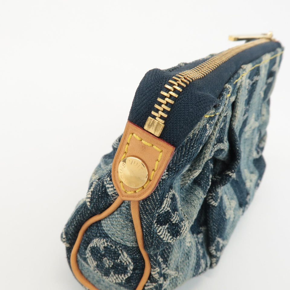 Louis Vuitton Monogram Denim Trousse Raye Pouch Blue M95335