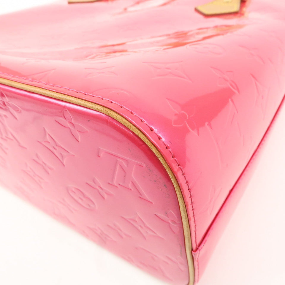 Louis Vuitton Monogram Vernis Houston Tote Bag Fuchsia Pink M91219