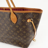 Louis Vuitton Monogram Neverfull MM Tote Bag Fuchisia M40996