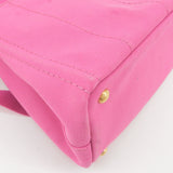 Prada Canapa Mini Canvas 2Way Bag Shoulder Bag Hand Bag Pink