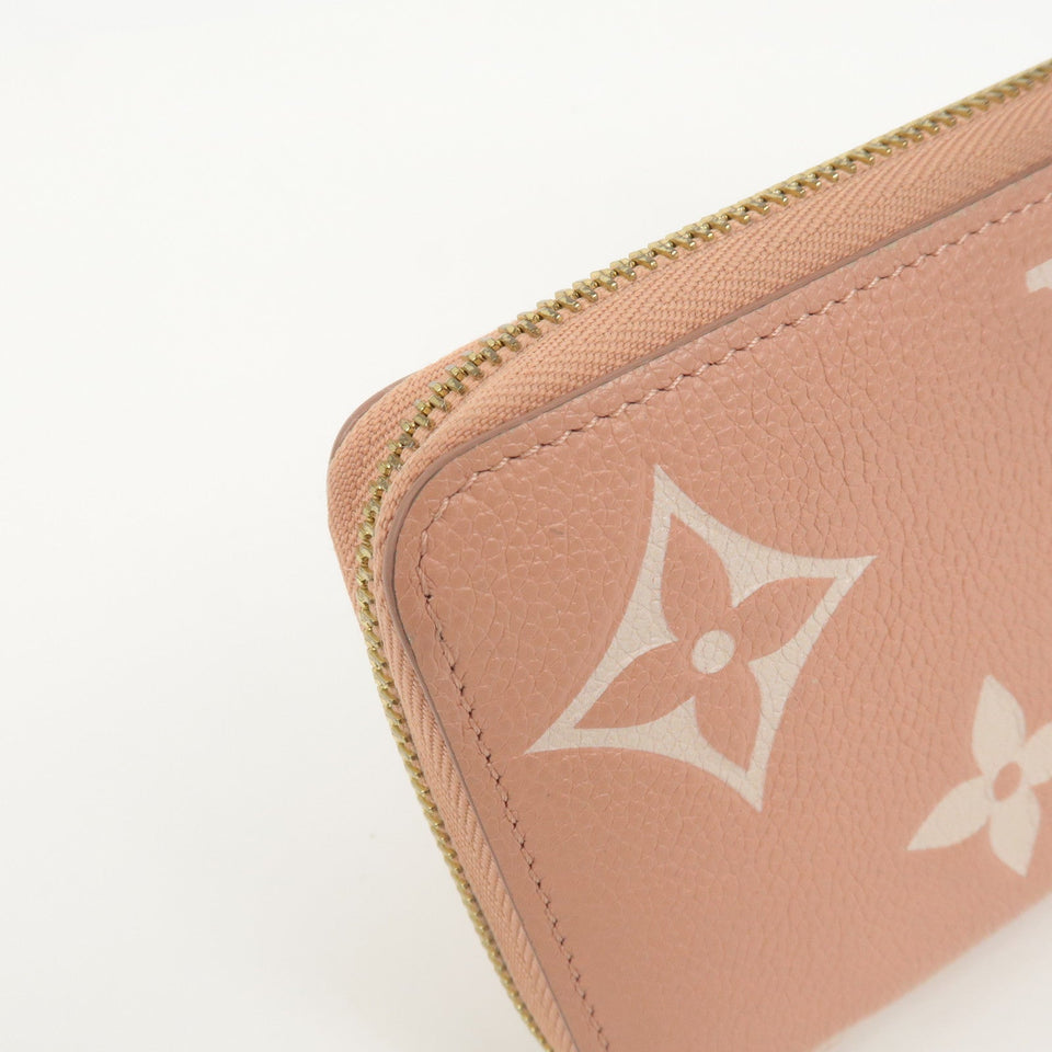 Louis Vuitton Monogram Empreinte Bicolor Zippy Wallet Rose M81645