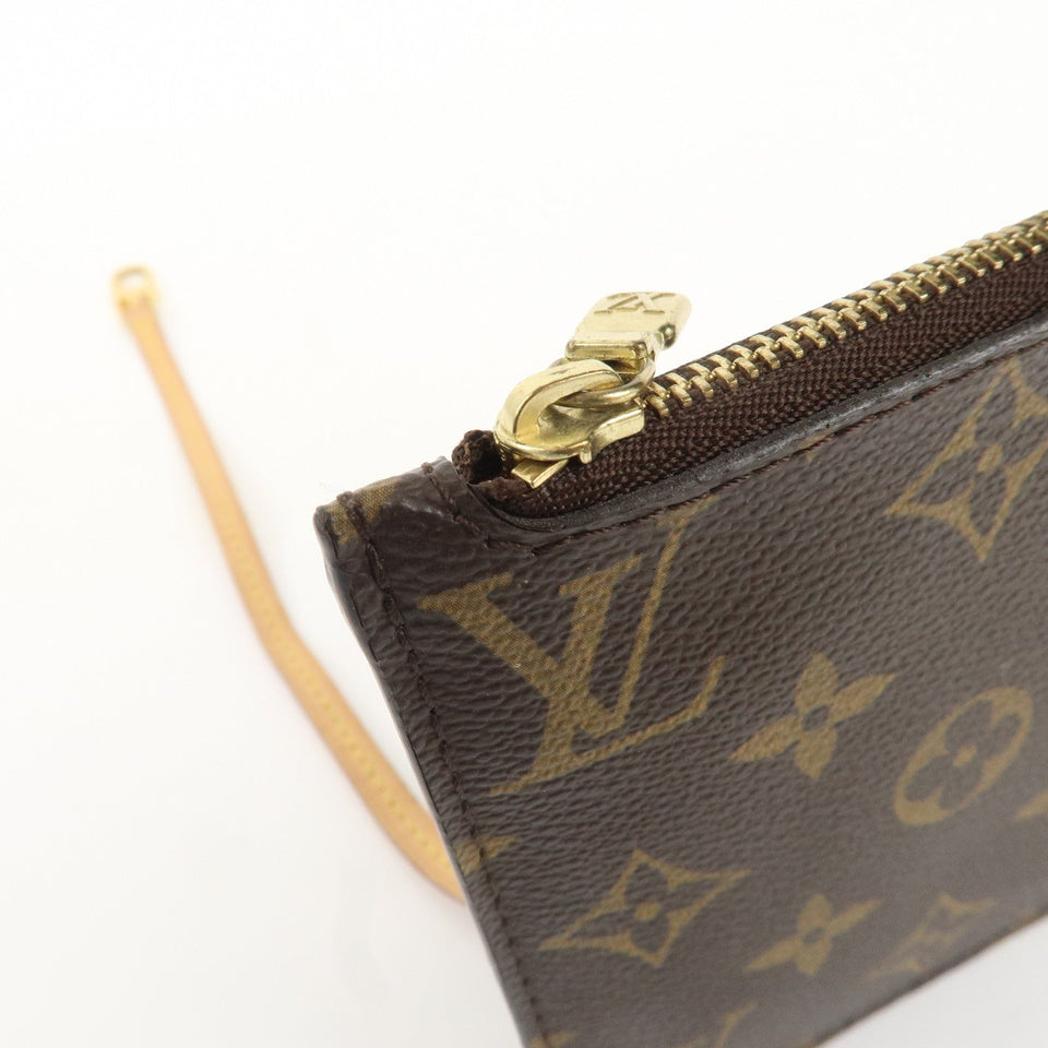 Louis Vuitton Monogram Pouch For Neverfull PM Brown Fuchsia