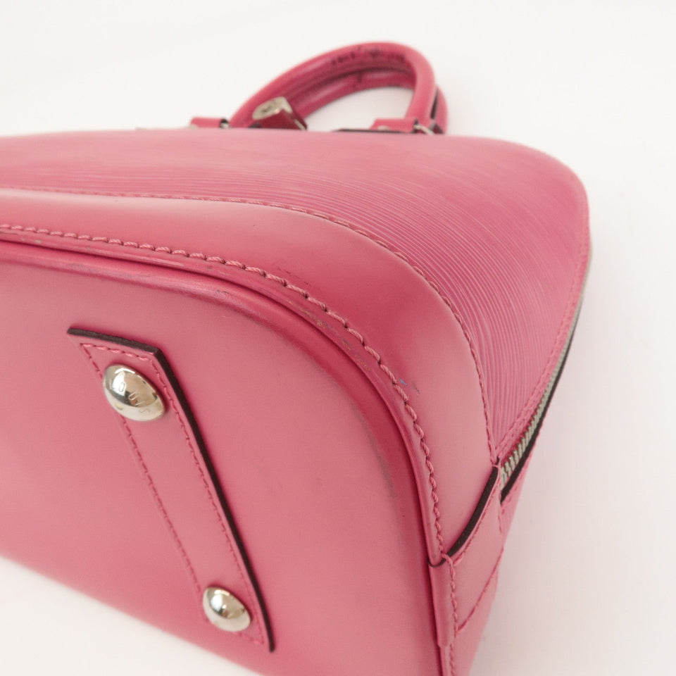 Louis Vuitton Epi Alma PM Hand Bag Fuchsia Pink M40490