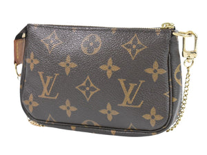 Louis Vuitton Mini Pochette Accessoires  Canvas Clutch Bag