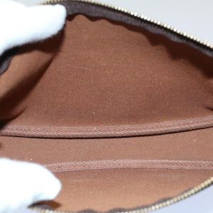 Louis Vuitton Pochette Accessoire  Canvas Clutch Bag
