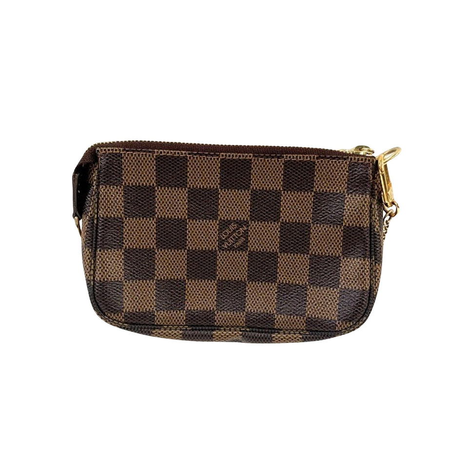 Louis Vuitton Mini Pochette Accessoires  Canvas Clutch Bag