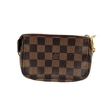 Louis Vuitton Mini Pochette Accessoires  Canvas Clutch Bag