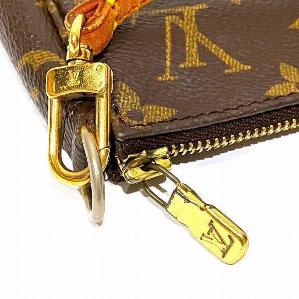 Louis Vuitton Pochette Accessoire  Canvas Clutch Bag