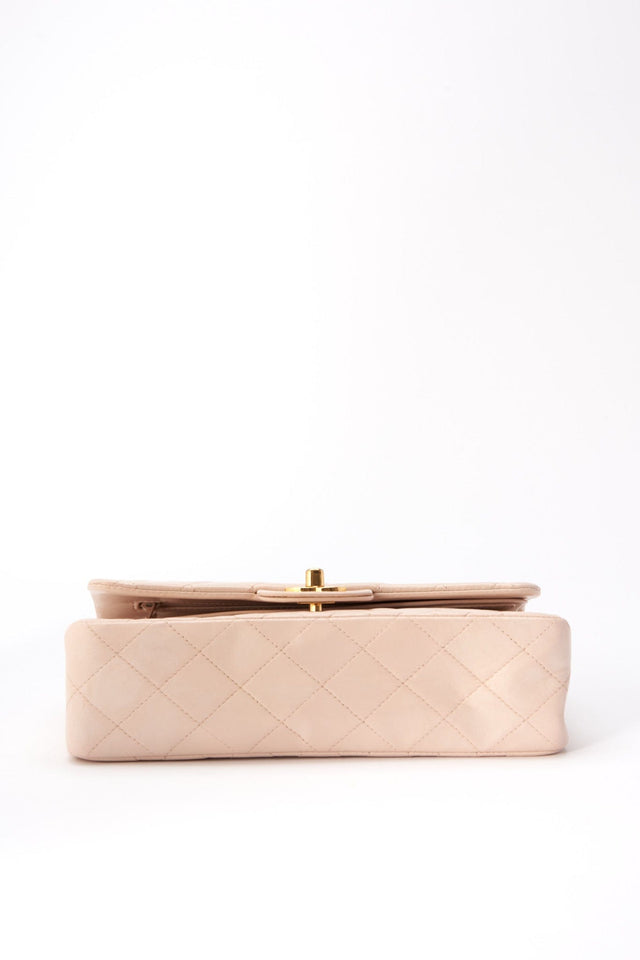 Chanel Classic Double Flap Bag Small - Powder Pink Quilted Leather