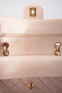 Chanel Classic Double Flap Bag Small - Powder Pink Quilted Leather
