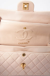 Chanel Classic Double Flap Bag Small - Powder Pink Quilted Leather