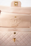 Chanel Classic Double Flap Bag Small - Powder Pink Quilted Leather