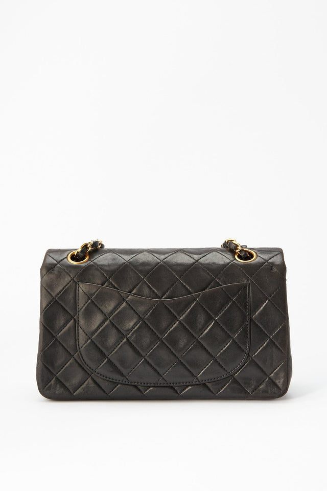 Chanel Classic Double Flap Bag Small - Black Quilted Leather