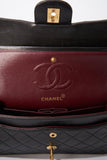 Chanel Classic Double Flap Bag Small - Black Quilted Leather