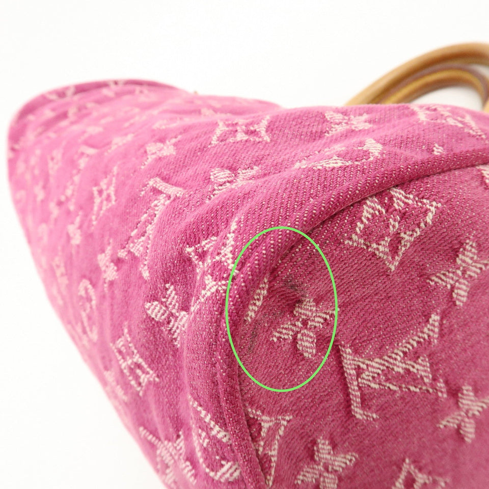 Louis Vuitton Monogram Denim Neo Speedy Boston Bag Pink M95214