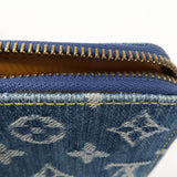 Louis Vuitton Monogram Denim Mini Zippy Wallet M95342 Blue