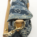 Louis Vuitton Monogram Denim Mini Pleaty Raye Shoulder Bag M95333