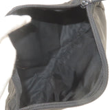 Prada Nylon Leather Cosmetic Pouch Clutch Bag Black 1N0012