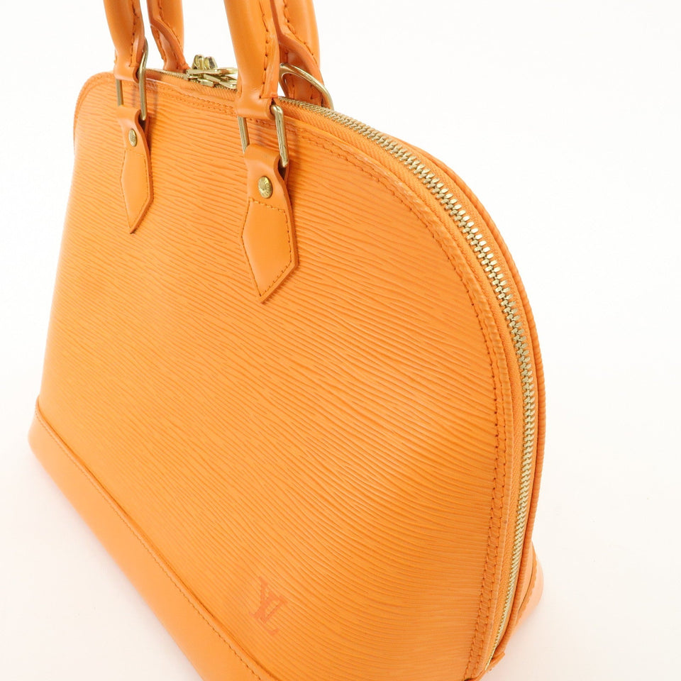Louis Vuitton Epi Alma Hand Bag Mandarin Orange M5124H