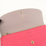 Louis Vuitton Monogram Empreinte Portefeuille Emily HotPink M62371