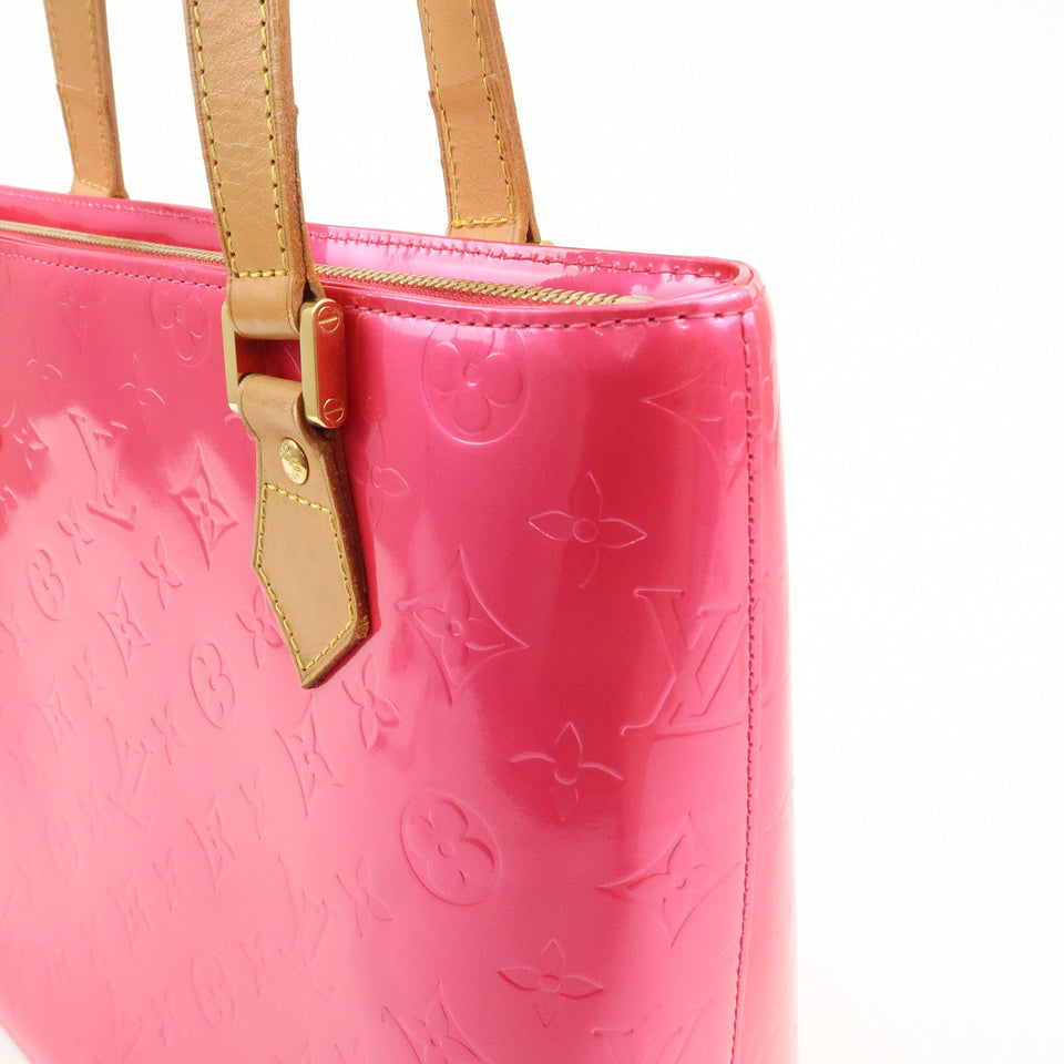 Louis Vuitton Monogram Vernis Houston Tote Bag Fuchsia Pink M91219