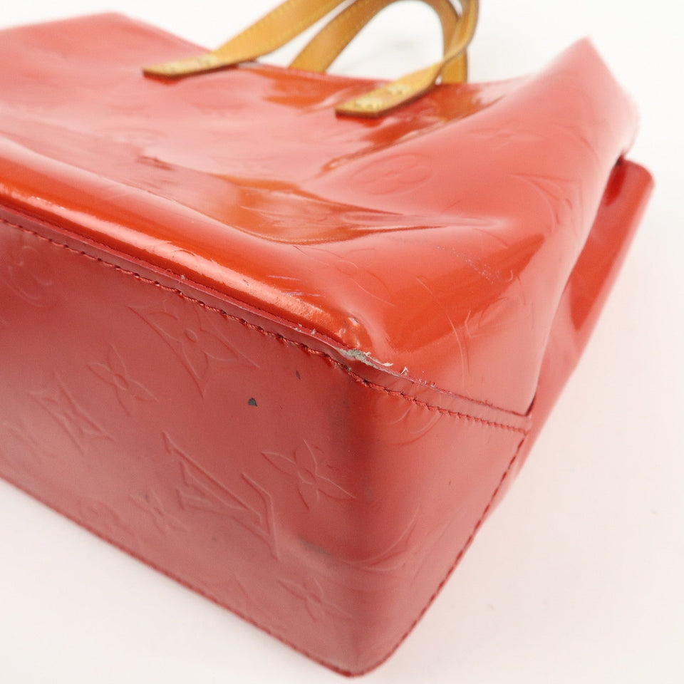 Louis Vuitton Monogram Vernis Lead PM Hand Bag Rouge M91088