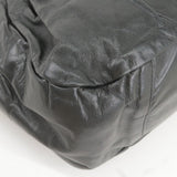 Prada Logo Leather Shoulder Bag With Tassel Black