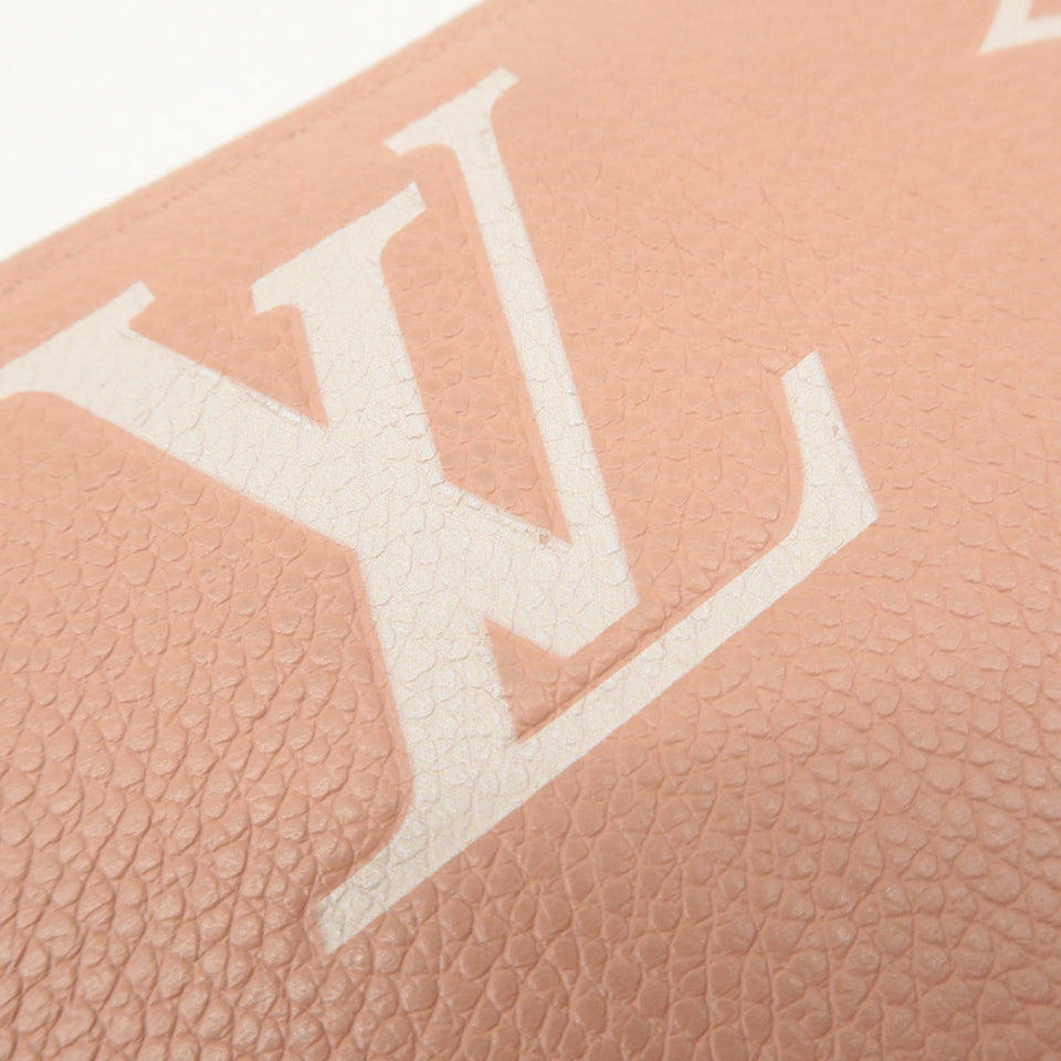 Louis Vuitton Monogram Empreinte Bicolor Zippy Wallet Rose M81645