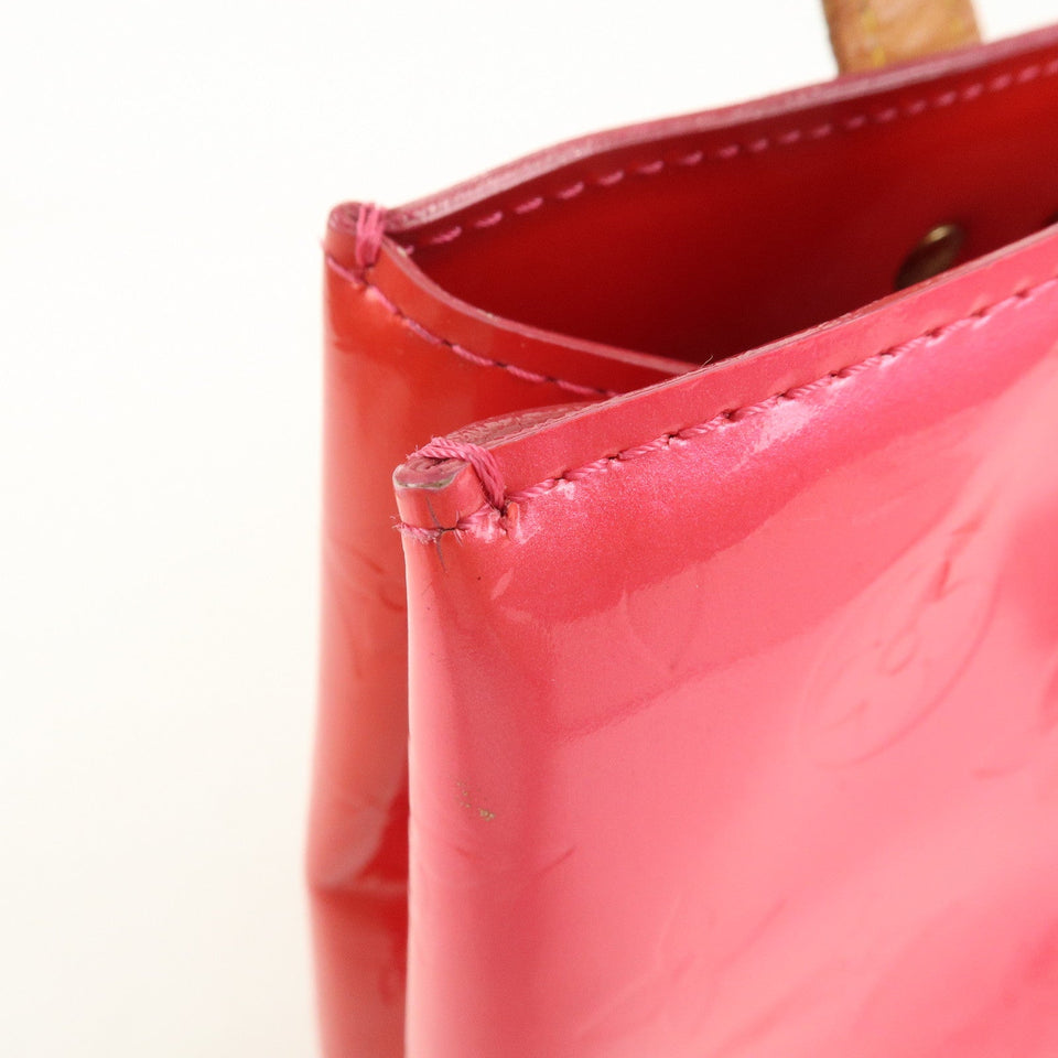 Louis Vuitton Monogram Vernis Lead PM Hand Bag Fuchsia Pink M91221