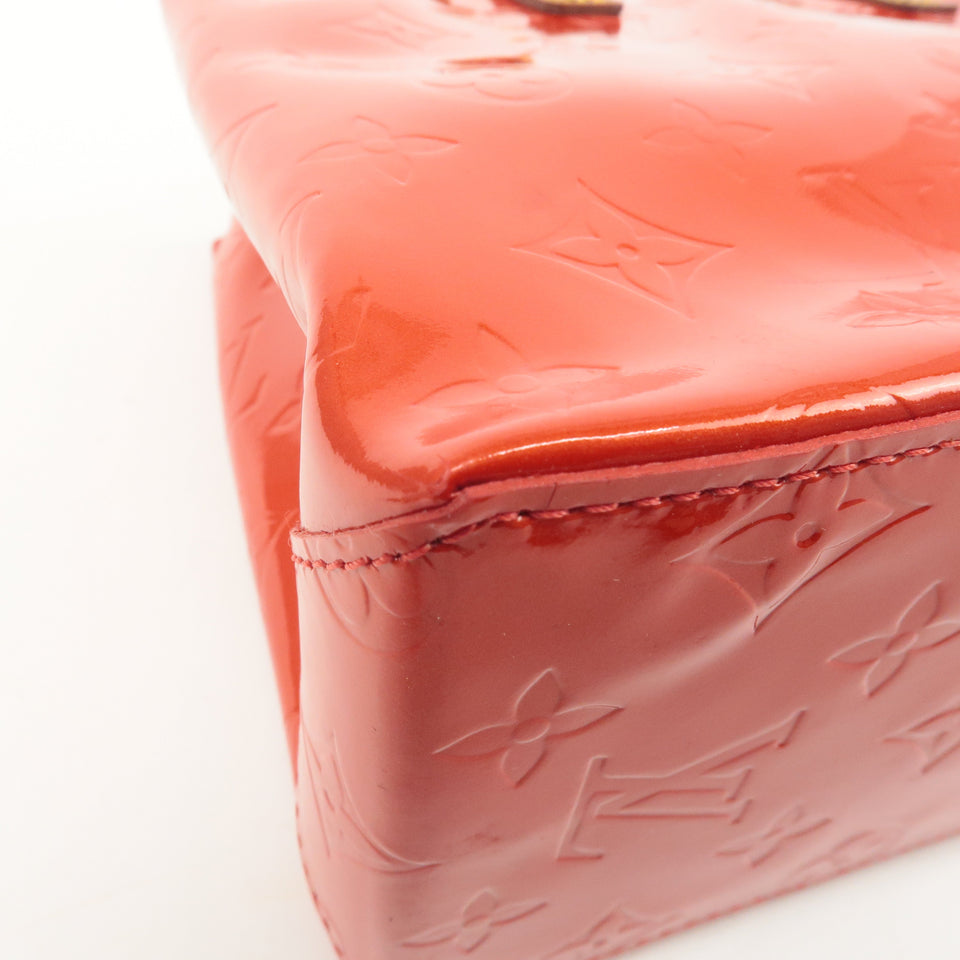Louis Vuitton Monogram Vernis Lead PM Hand Bag Rouge M91088