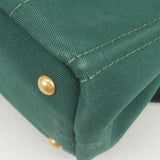 Prada Canapa Mini Canvas 2Way Bag Shoulder Bag Green B2439G