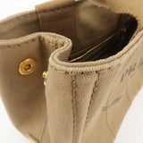 Prada Canapa Mini Canvas 2Way Bag Shoulder Bag Brown B2439G
