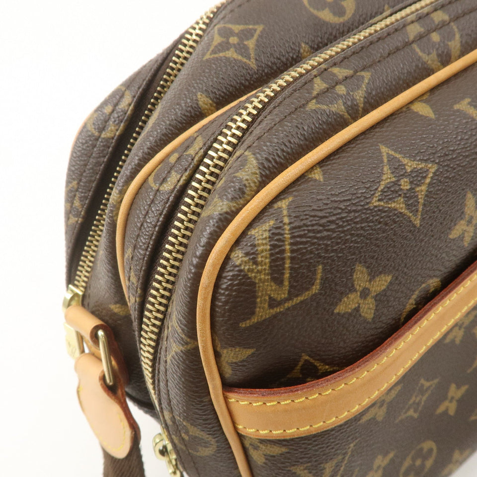 Louis Vuitton Monogram Reporter PM Shoulder Bag Brown M45254