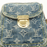 Louis Vuitton Monogram Denim Camera Bag Shoulder Bag Blue M95348